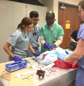 University of Chicago attending physicians practiced techniques for microvascular surgery.
