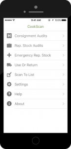 CookScan screen image