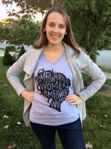  This is not just a t-shirt slogan for Marsha – she is taking action. 