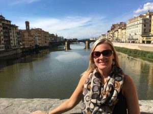 Nikki at Ponte Vecchio in Florence, Italy.